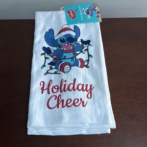 Santa stitch holiday cheer set of 2 kitchen e